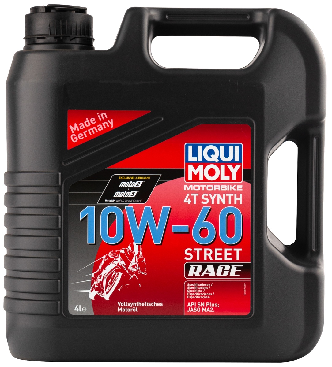 RACING SYNTH 4T 10W-60 (4л) синтет.моторное масло для4-тактных мотоциклов LIQUI MOLY 1687