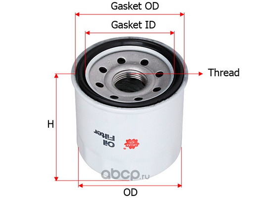 ФИЛЬТР МАСЛ. SAKURA C9002  (аналог HF204)