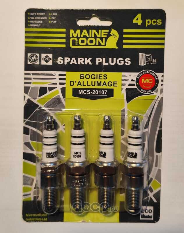 СВЕЧА ЗАЖИГАНИЯ ВАЗ 2101-2107  КОМПЛЕКТ= 4 ШТ  MCS20107