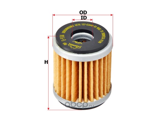 Фильтр масляный аналог HF141, HF140 для YAMAHA WR, YZ, TRICKER, YBR Sakura O9104