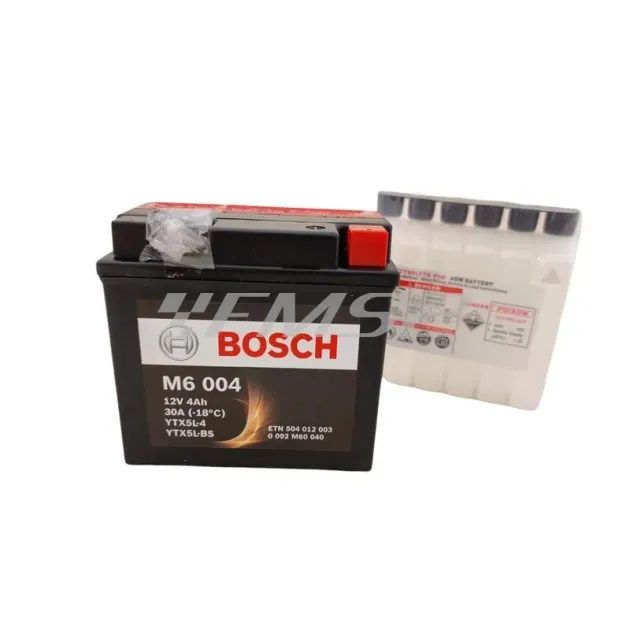 Аккумулятор YTX5L-4  YTX5L-BS 4 80 Y5 12 - 114 71 106 Bosch 0092M60040