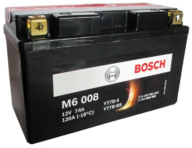 Аккумулятор YT7B-4  YT7B-BS 7 120 Y11 21 - 150 66 94 Bosch 0092M60080