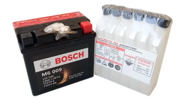 Аккумулятор YTZ7S-4  YTZ7S-BS 5 120 Y5 12 - 113 70 105 Bosch 0092M60090
