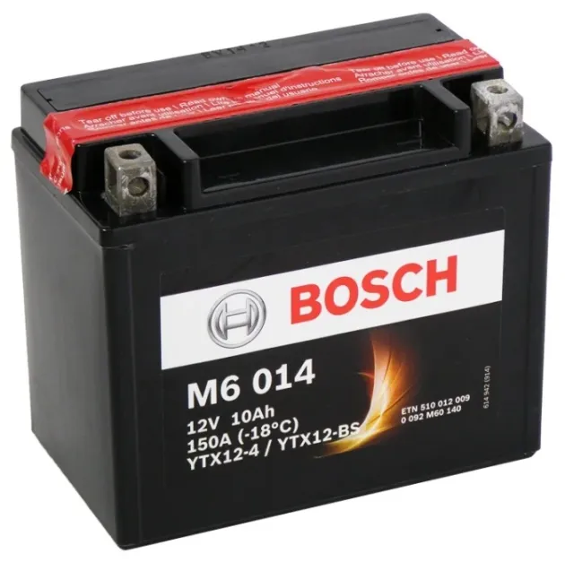 Аккумулятор YTX12-4  YTX12-BS 10 150 Y5 21 - 152 88 131 Bosch 0092M60140