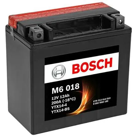 Аккумулятор  YTX14-4  YTX14-BS 12 200 Y5 21 - 152 88 147 Bosch 0092M60180