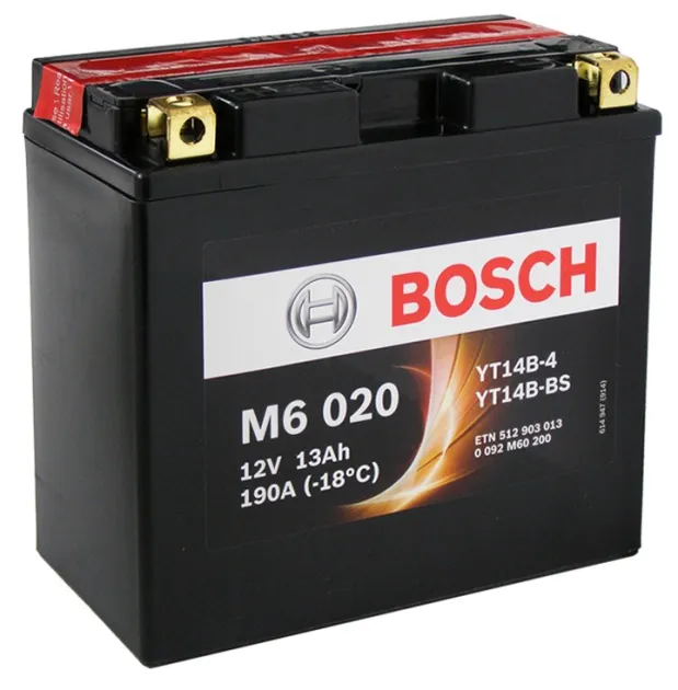Аккумулятор YT14B-4  YT14B-BS 12 190 Y11 21 - 152 70 150 Bosch 0092M60200