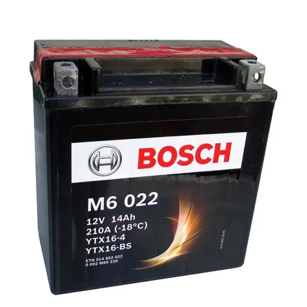 Аккумулятор YTX16-4  YTX16-BS 14 210 Y4 21 - 150 87 161 Bosch 0092M60220