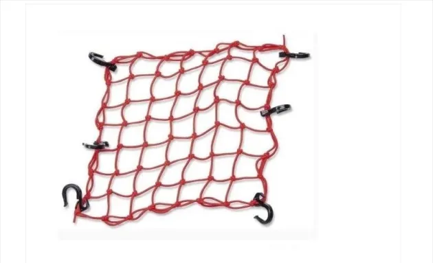 Сетка багажная красная пластик. крючок 40x40 Rexwear 015486