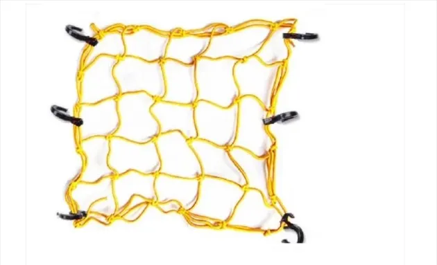 Сетка багажная желтая пластик. крючок 40x40 Rexwear 015487