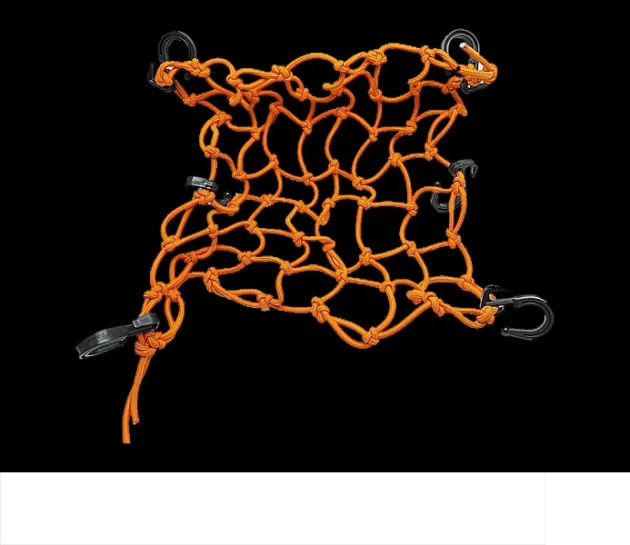 Сетка багажная оранжевая пластик. крючок 40x40 Rexwear 015491