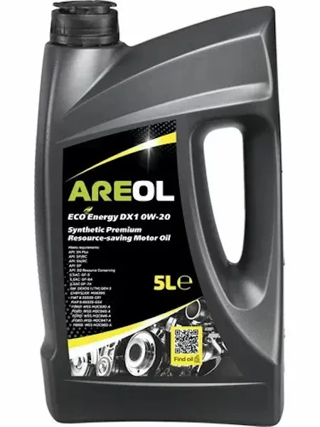 AREOL ECO Energy DX1 0W20 (5L) масло моторное! синт.API SP RC, ILSAC GF-6A, GM Dexos 1 Gen 2 0W20AR068