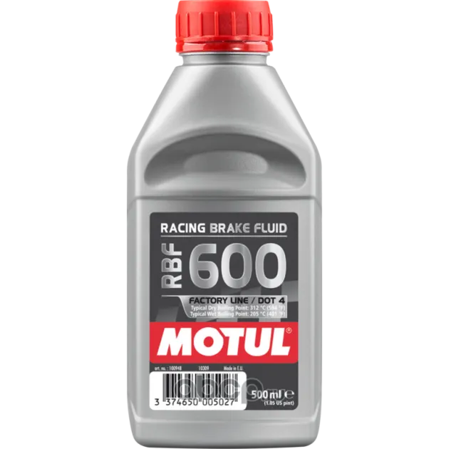 Тормозная жидкость Motul RBF 600 Factory Line  DOT4312&deg;C 100948