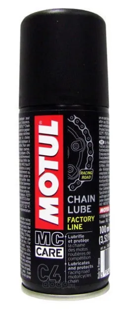 Cмазка для цепей дорожных мотоциклов Motul C4 Chain Lube Factory Line 100 мл 106423
