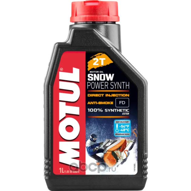 Масло моторное 2T Snowpower синтетическое 1 л MOTUL 108209