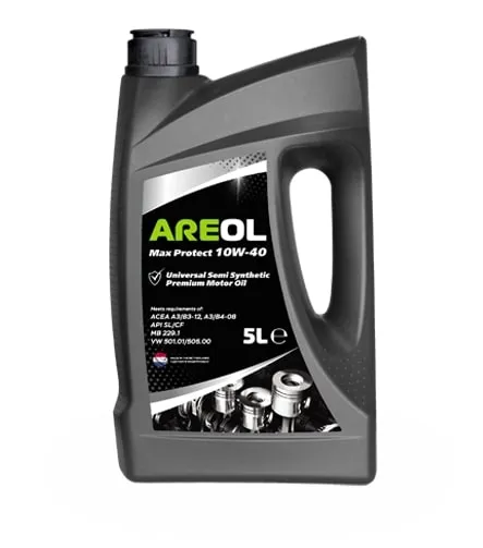 AREOL Max Protect 10W40 (5L) масло моторное!полусинт.ACEA A3B3,API SLCF,MB 229.1,VW 501.01505.00 10W40AR001