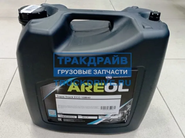 AREOL Trans Truck ECO 10W-40 (20L) масло моторное! синт.ACEA E6E7, API CI-4, Volvo VDS-3,MAN M3477 10W40AR025
