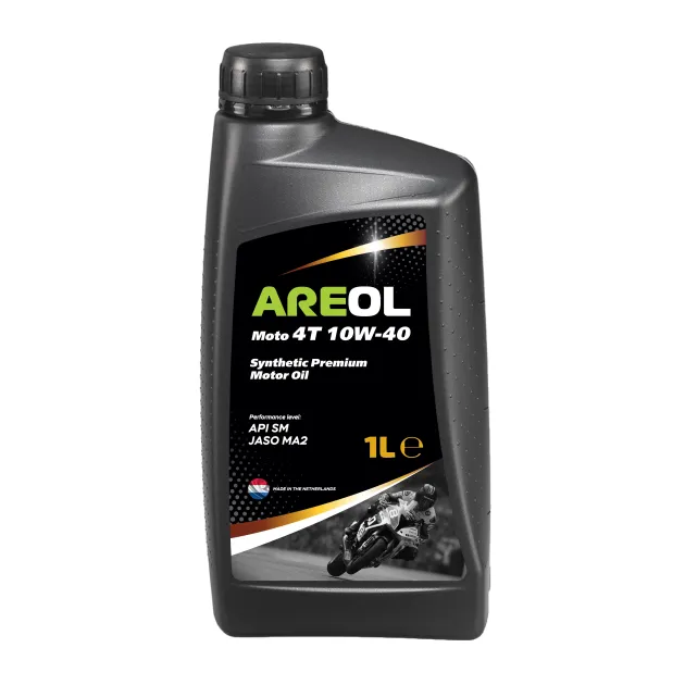 Моторное масло AREOL Moto 4T 10W-40 (1л) синтетика API SM, JASO MA2 10W40AR122