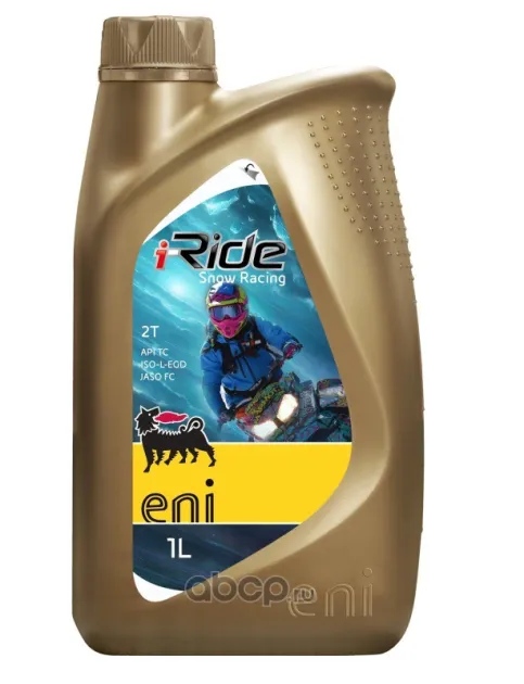 Eni Snow racing 2T 1л. Полностью синтетическое моторное масло API TC JASO FC ISO-L-EGD