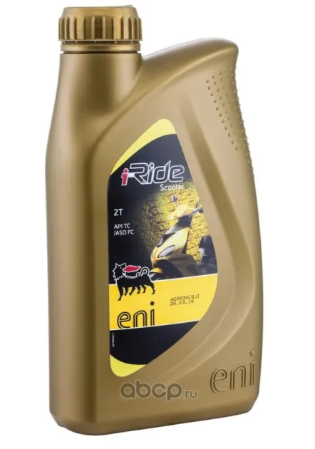 ENI i-Ride scooter 2T 1л. Полностью синтетическое моторное масло API TC JASO FC