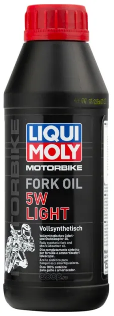 MOTORBIKE FORK OIL 5W LIGHT (500мл) синтет.масло длямотовилок и амортизаторов LIQUI MOLY 1523