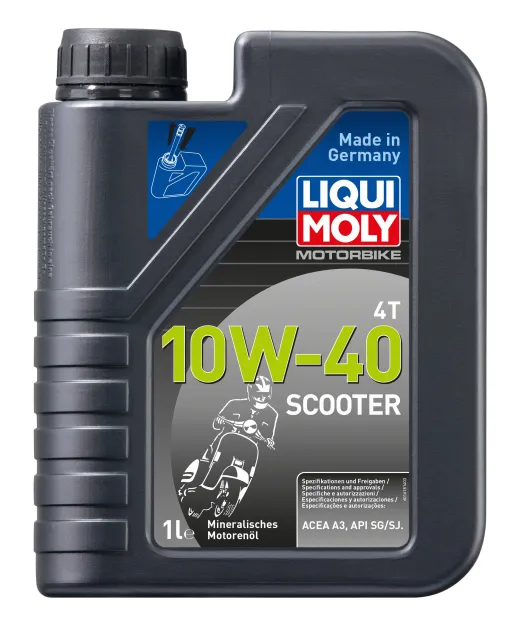 RACING SCOOTER 4T 10W-40 (1л) минерал.моторноемасло для 4-тактных скутеров LIQUI MOLY 1618