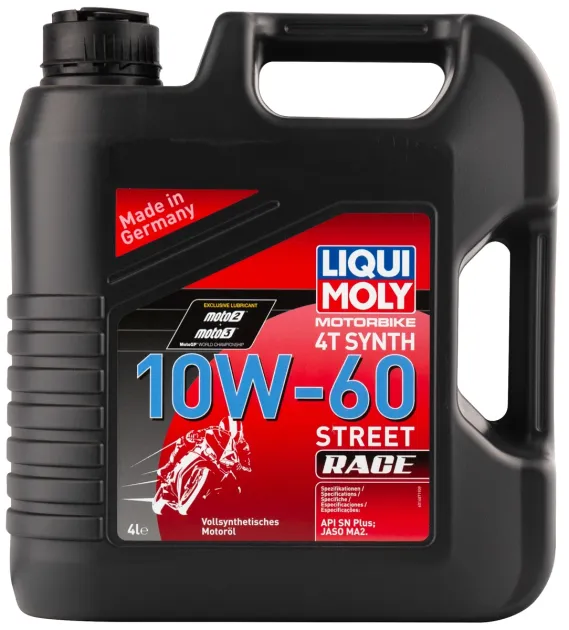 RACING SYNTH 4T 10W-60 (4л) синтет.моторное масло для4-тактных мотоциклов LIQUI MOLY 1687