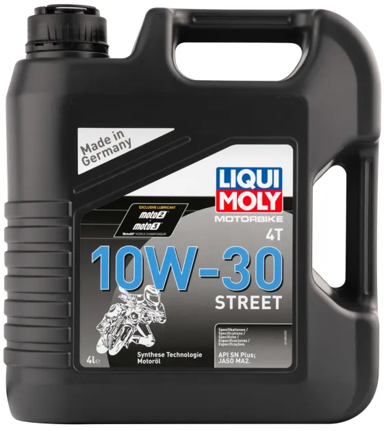 MOTORBIKE 4T 10W30 STREET (4 л) синтет.моторноемасло для 4х тактных мотоциклов LIQUI MOLY 1688