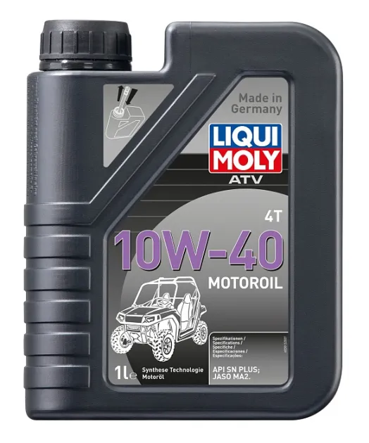 ATV 4T MOTOROIL 10W40 (1л) полусинтет.моторное маслодля 4-тактных ATV LIQUI MOLY 3013