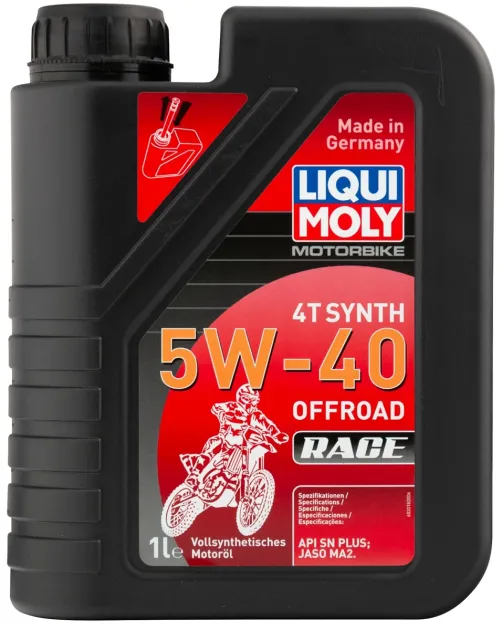 MOTORBIKE 4T SYN. 5W40 OFF.RACE (1 л)синтет.моторное масло для 4х тактных мотоциклов LIQUI MOLY 3018
