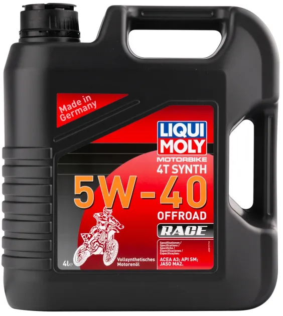 MOTORBIKE 4T SYN. 5W40 OFF.RACE (4 л)синтет.моторное масло для 4х тактных мотоциклов LIQUI MOLY 3019