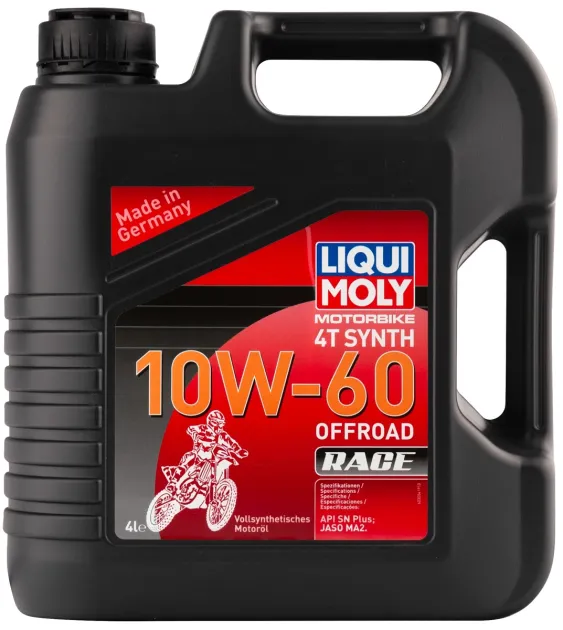 MOTORBIKE 4T SYN. 10W60 OFF.RACE (4 л)синтет.моторное масло для 4х тактных мотоциклов LIQUI MOLY 3054