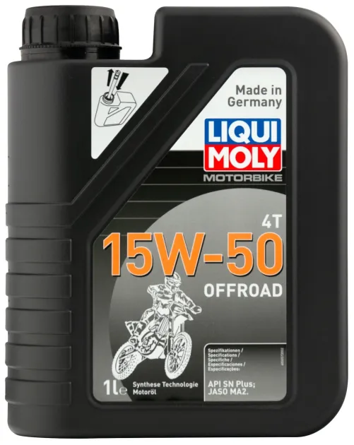 MOTORBIKE 4T 15W50 OFFROAD (1 л) синтет.моторноемасло для 4х тактных мотоциклов LIQUI MOLY 3057