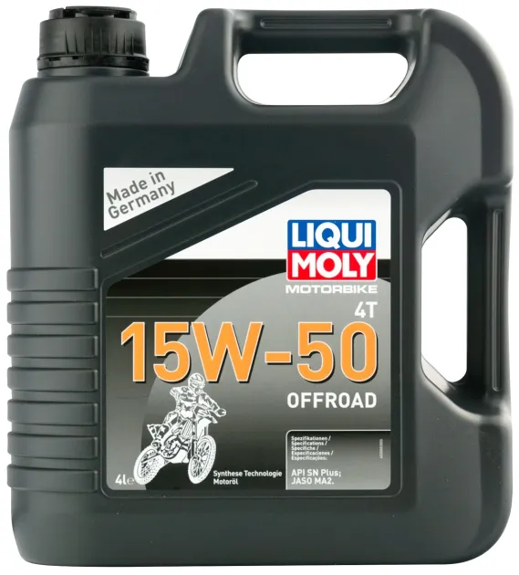 MOTORBIKE 4T 15W50 OFFROAD (4 л) синтет.моторноемасло для 4х тактных мотоциклов LIQUI MOLY 3058
