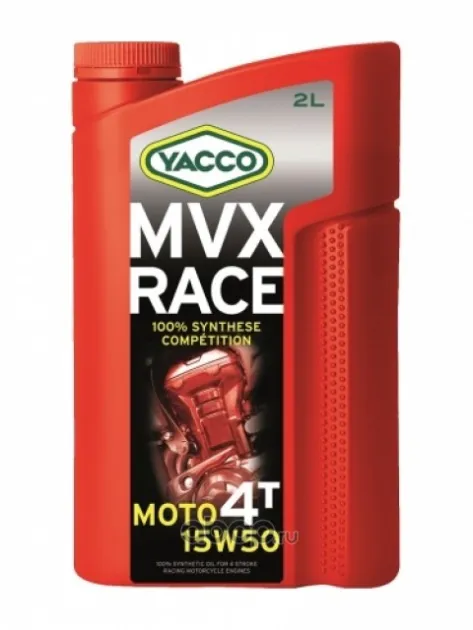 YACCO MVX RACE 4T 15W50 Масло моторное 100% cинтетическое 332024
