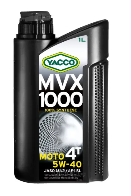YACCO MVX 1000 4T 5W40 Масло моторное 100% cинтетическое 334225