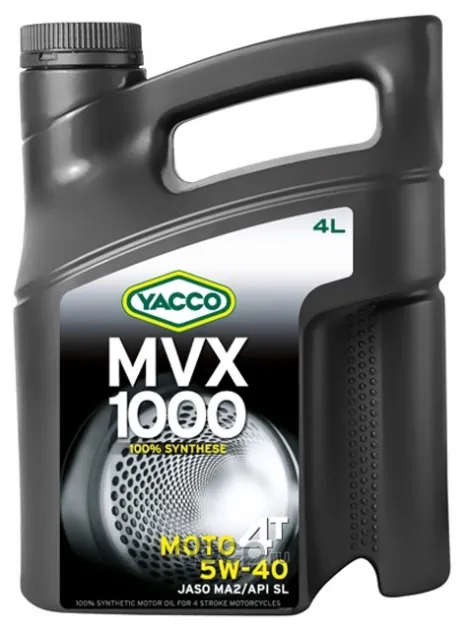 YACCO MVX 1000 4T 5W40 Масло моторное 100% cинтетическое 334228