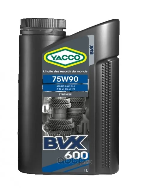 YACCO BVX 600 75W90 Синтетическое масло для механических трансмиссий 1L 340425