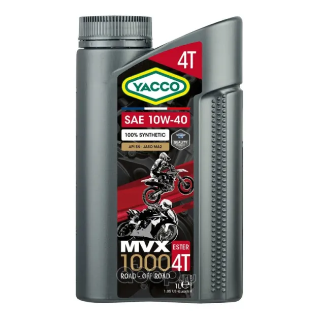 YACCO MVX 1000 4T 10W40 Масло моторное 100% cинтетическое 407125