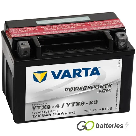 Аккумулятор YTX9-4  YTX9-BS 8 135 Y5 21 - 152 88 106 Varta 508012008