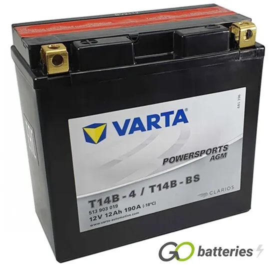 Аккумулятор YT14B-4  YT14B-BS 12 190 Y11 21 - 152 70 150 Varta 512903013