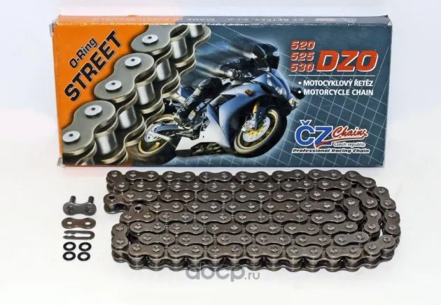 Цепь для мотоцикла CZ Chains 520 DZO - 114 (O-Ring) 520DZO114