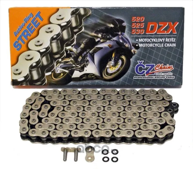 Цепь для мотоцикла CZ Chains 520 DZX - 112 (Active-Ring) 520DZX112