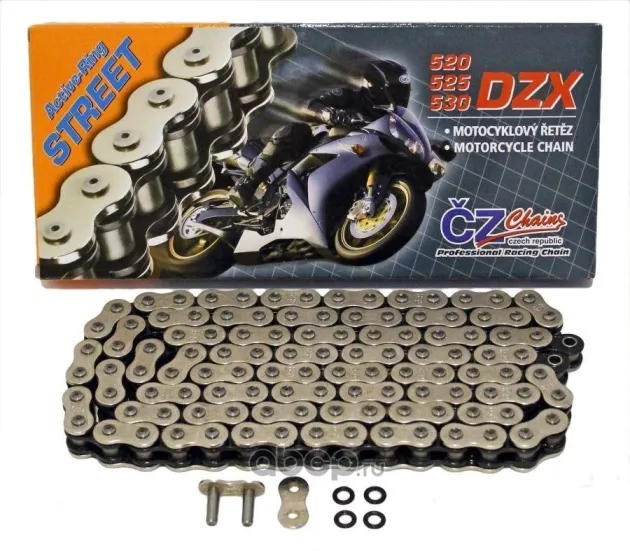 Цепь для мотоцикла CZ Chains 520 DZX - 114 (Active-Ring) 520DZX114