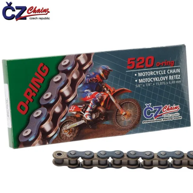 Цепь для мотоцикла CZ Chains 520 ORM - 102 (O-Ring) 520ORM102