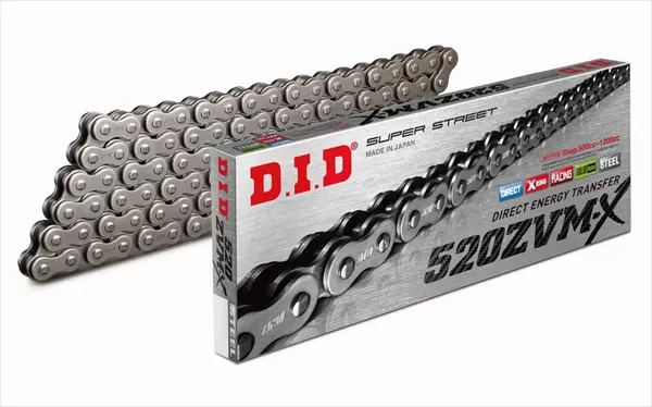Цепь 520ZVM-X X-Ring усиленная 108 звеньев, сальниковая DID 520ZVMX108