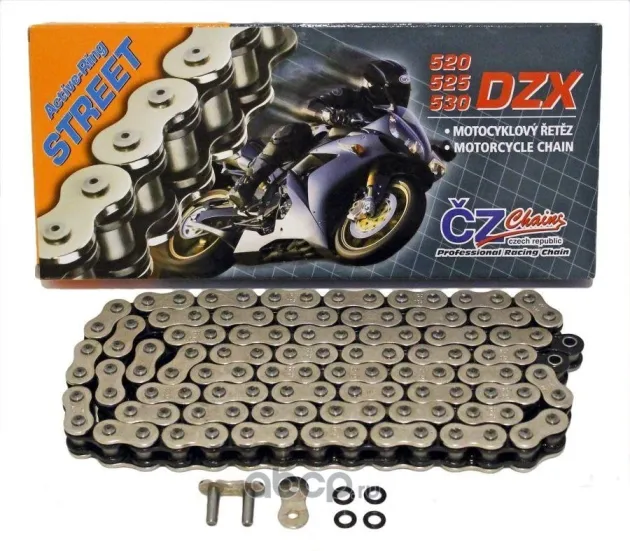 Цепь для мотоцикла CZ Chains 525 DZX - 110 (Active-Ring) 525DZX110