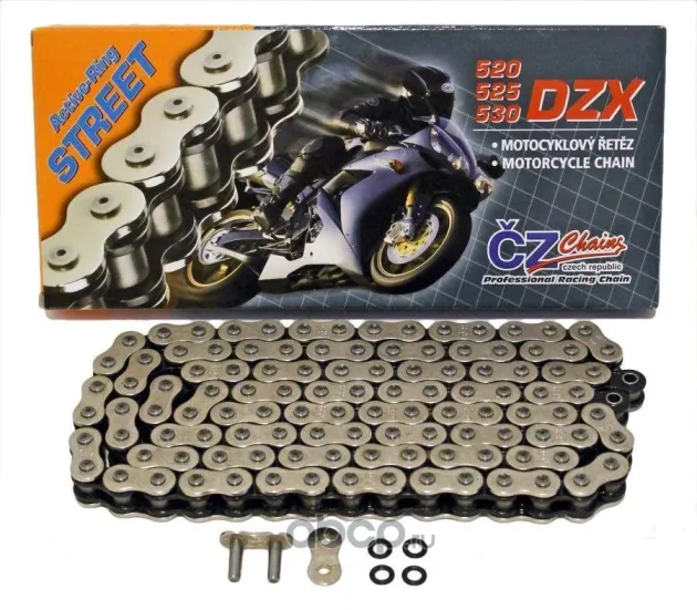 Цепь для мотоцикла CZ Chains 525 DZX - 118 (Active-Ring) 525DZX118