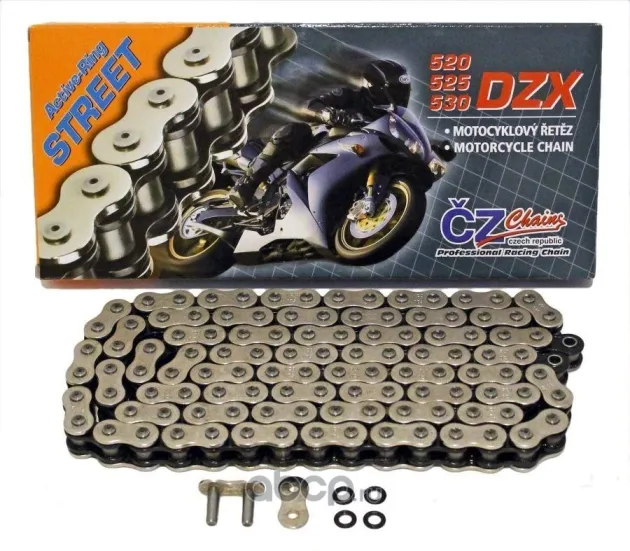 Цепь для мотоцикла CZ Chains 525 DZX - 124 (Active-Ring) 525DZX124
