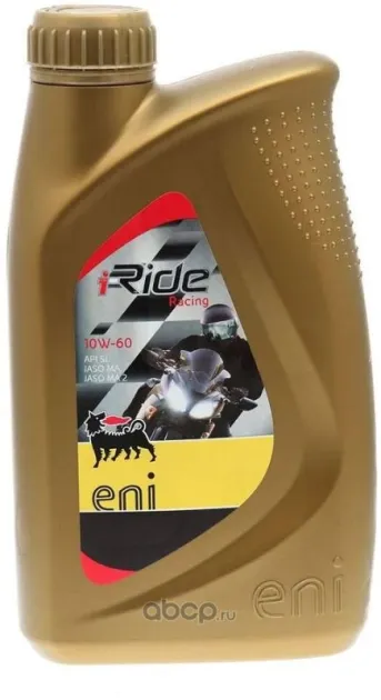 ENI i-Ride racing 10W-60 1л. Полностью синтетическое моторное масло API SL JASO MA, MA2