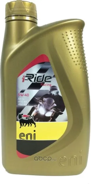 ENI i-Ride racing 5W40 1л. Полностью синтетическое моторное масло API SL JASO MA, MA2